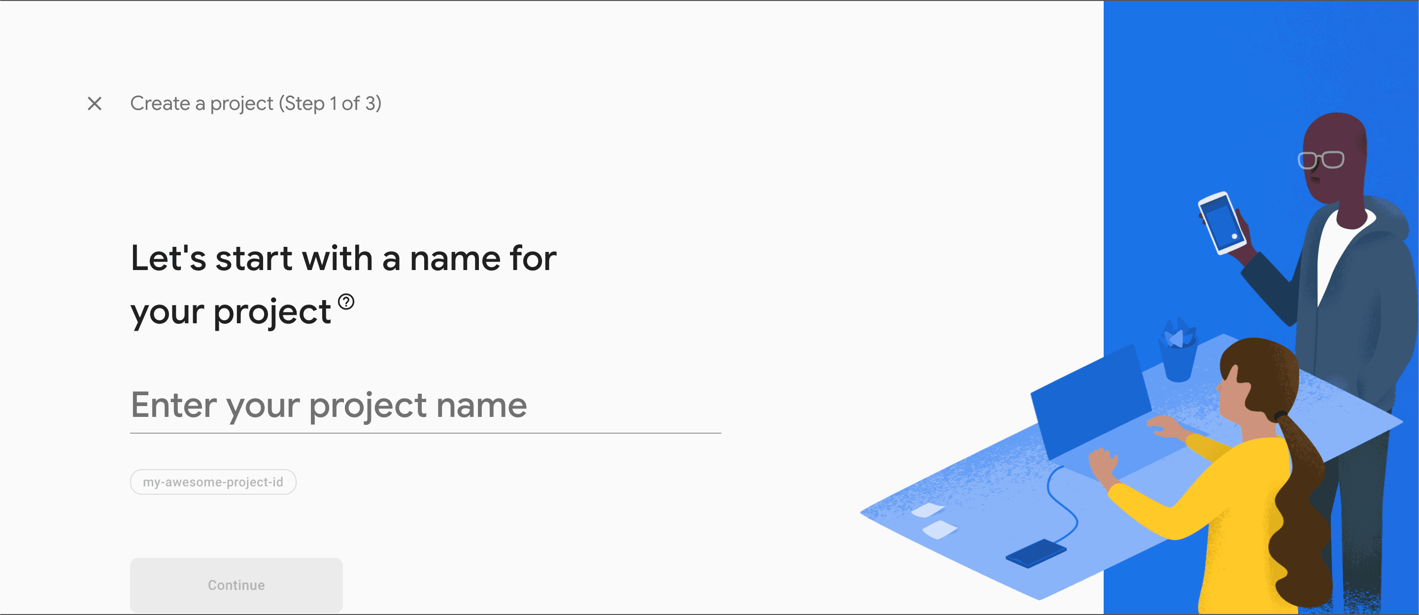 Firebase project name